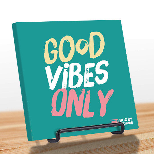 Good Vibes Only Quote - BuddyCanvas  Aqua - 9