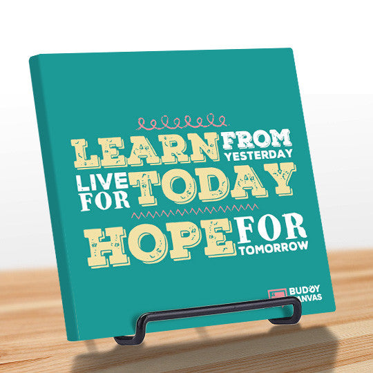 Learn Live Hope Quote - BuddyCanvas  Aqua - 11