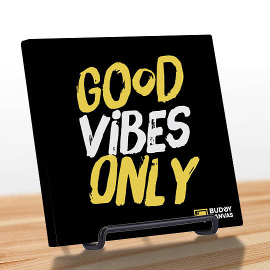 Good Vibes Only Quote - BuddyCanvas  Black - 4