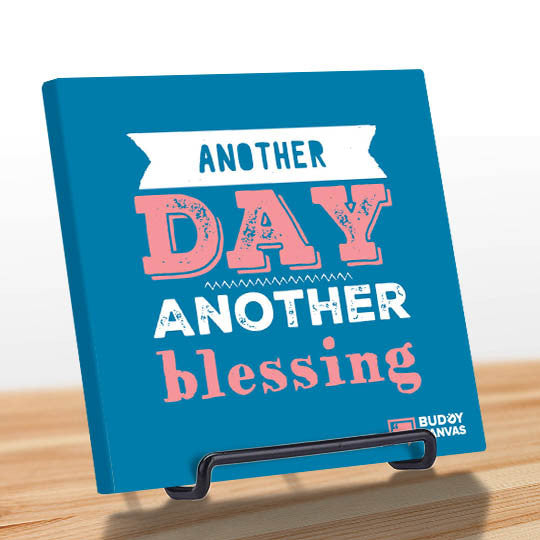 Another Day Another Blessing Quote - BuddyCanvas  Blue - 2