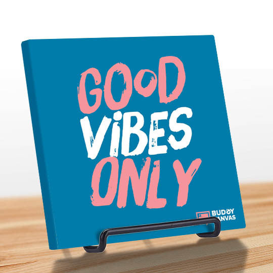 Good Vibes Only Quote - BuddyCanvas  Blue - 6