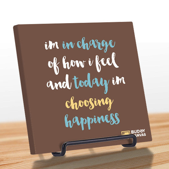 Choose Happiness Quote - BuddyCanvas  Brown - 7