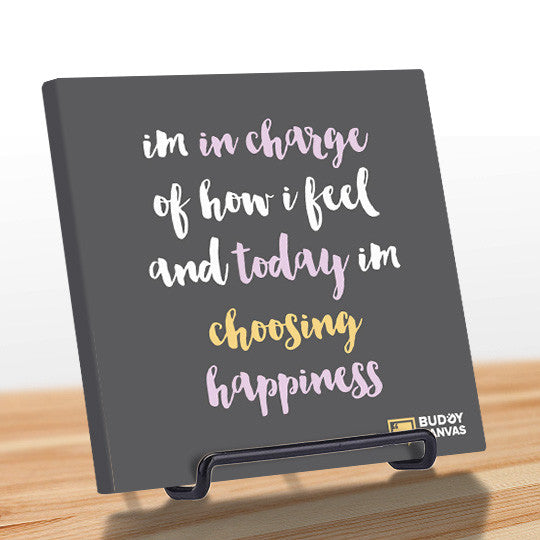Choose Happiness Quote - BuddyCanvas  Grey - 8