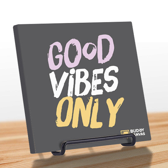 Good Vibes Only Quote - BuddyCanvas  Grey - 11