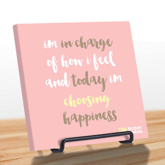 Choose Happiness Quote - BuddyCanvas  Pink - 9