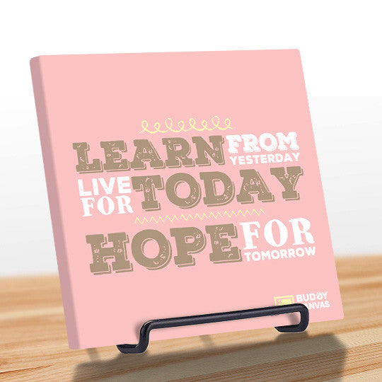 Learn Live Hope Quote - BuddyCanvas  Pink - 9