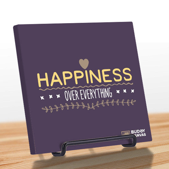 Happiness Over Everything Quote - BuddyCanvas  Purple - 10