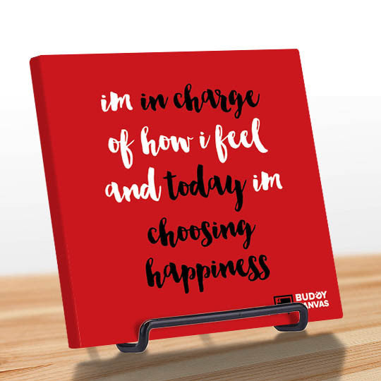 Choose Happiness Quote - BuddyCanvas  Red - 5