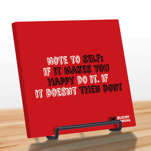 Do What Makes You Happy Quote - BuddyCanvas  Red - 1