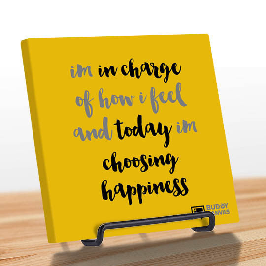 Choose Happiness Quote - BuddyCanvas  Yellow - 6