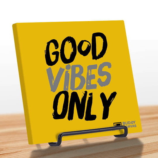 Good Vibes Only Quote - BuddyCanvas  Yellow - 7