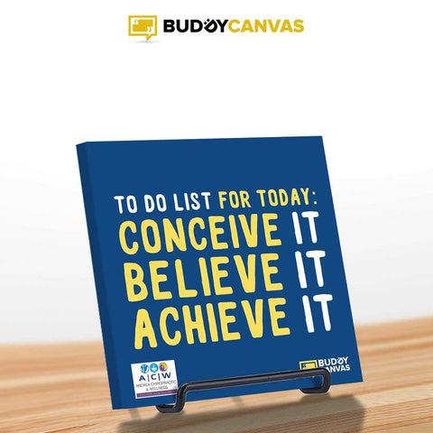 Custom Order - Conceive Believe Achieve - BuddyCanvas  
