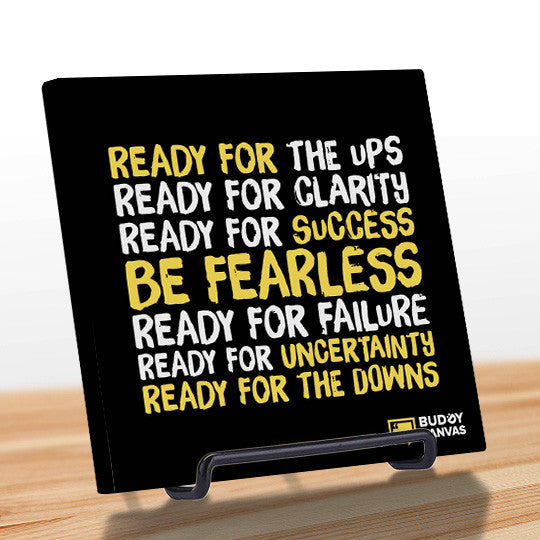 Be Fearless Quote - BuddyCanvas  Black - 3
