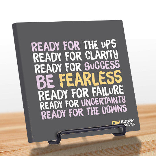 Be Fearless Quote - BuddyCanvas  Grey - 8