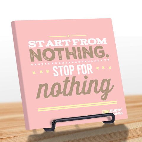 Started From Nothing Quote - BuddyCanvas  Pink - 1