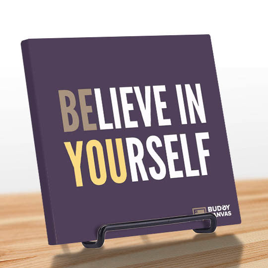 Be You, Believe in Yourself Quote - BuddyCanvas  Purple - 11