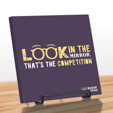 Competition is in The Mirror Quote - BuddyCanvas  Purple - 1