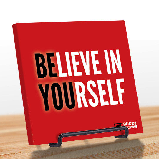 Be You, Believe in Yourself Quote - BuddyCanvas  Red - 6