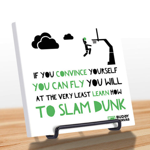 Aim For The Sky & Slam Dunk Quote - BuddyCanvas  Natural - 1