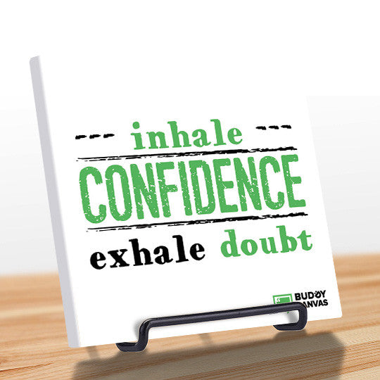 Inhale Confidence Quote - BuddyCanvas  Natural - 5