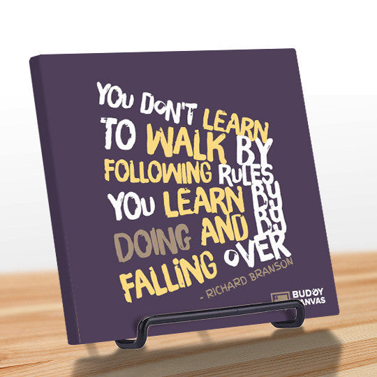 Learn By Doing - Richard Branson Quote - BuddyCanvas  Purple - 10