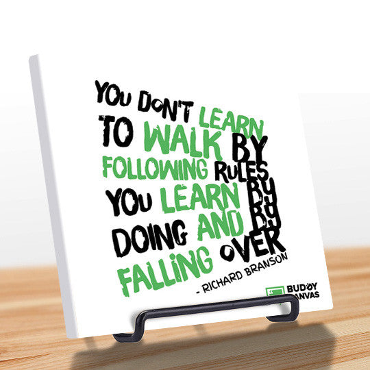 Learn By Doing - Richard Branson Quote - BuddyCanvas  Natural - 3
