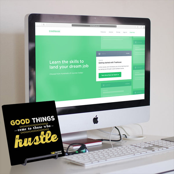 Good Things Come To Those Who Hustle Quote - BuddyCanvas  '-Select color- - 2