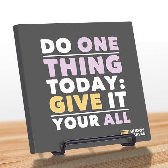Give it Your ALL Quote - BuddyCanvas  Grey - 9