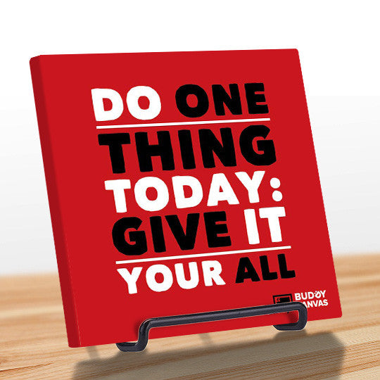 Give it Your ALL Quote - BuddyCanvas  Red - 5