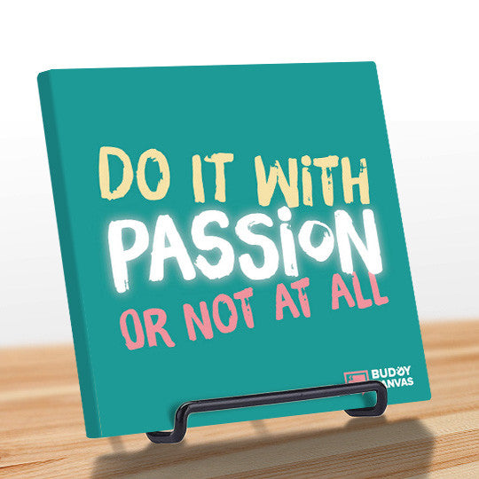 Do It With Passion Quote - BuddyCanvas  Aqua - 9