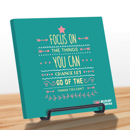 Focus on The Change We Can Make Quote - BuddyCanvas  Aqua - 10