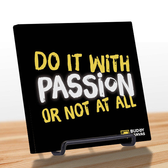 Do It With Passion Quote - BuddyCanvas  Black - 4
