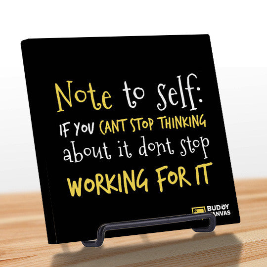 Don't Stop Working Quote - BuddyCanvas  Black - 3
