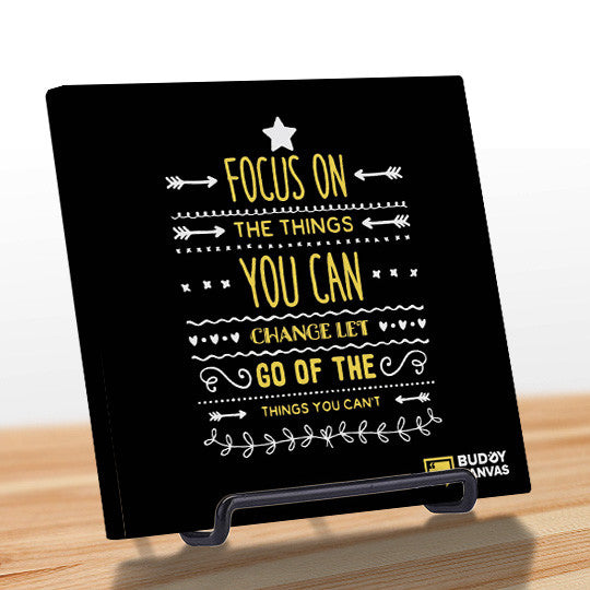 Focus on The Change We Can Make Quote - BuddyCanvas  Black - 4