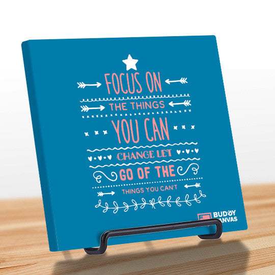 Focus on The Change We Can Make Quote - BuddyCanvas  Blue - 6