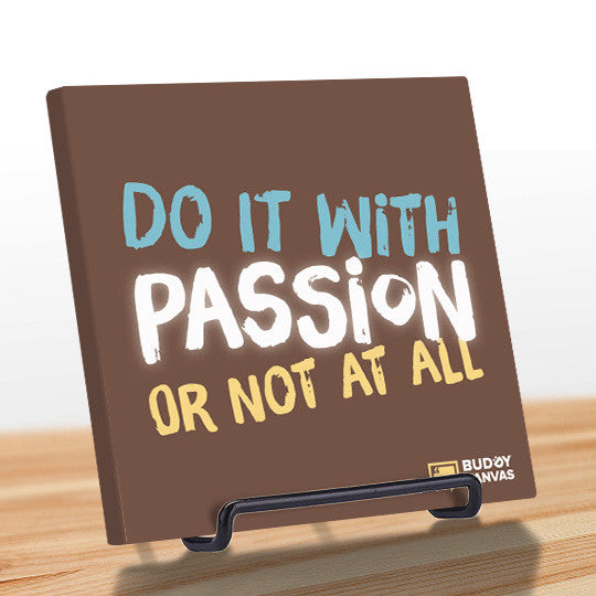 Do It With Passion Quote - BuddyCanvas  Brown - 10
