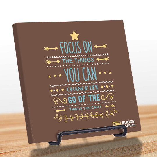 Focus on The Change We Can Make Quote - BuddyCanvas  Brown - 2