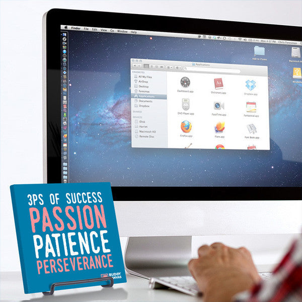 3Ps Passion Patience Perseverance Quote - BuddyCanvas  '-Select color- - 2