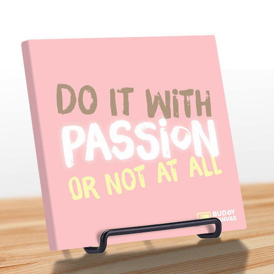 Do It With Passion Quote - BuddyCanvas  Pink - 7