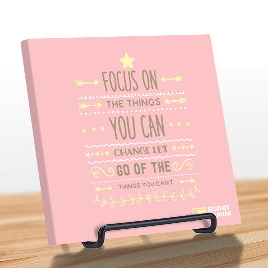 Focus on The Change We Can Make Quote - BuddyCanvas  Pink - 8