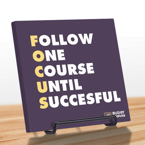 Focus Acronym Quote - BuddyCanvas  Purple - 1