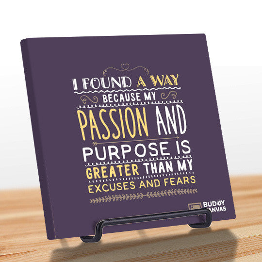 Passion & Purpose Quote - BuddyCanvas  Purple - 10