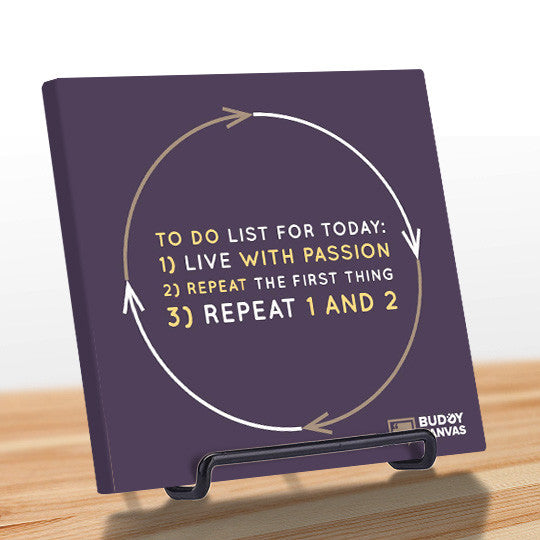 Passion To Do List Quote - BuddyCanvas  Purple - 8