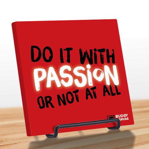 Do It With Passion Quote - BuddyCanvas  Red - 1