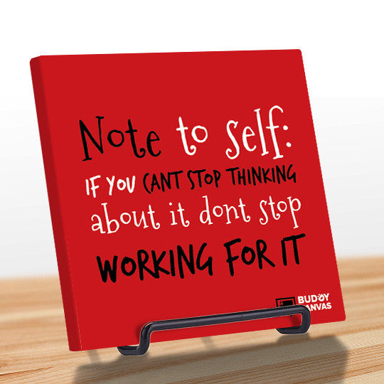 Don't Stop Working Quote - BuddyCanvas  Red - 6