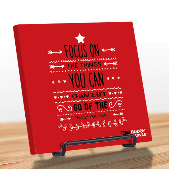 Focus on The Change We Can Make Quote - BuddyCanvas  Red - 3