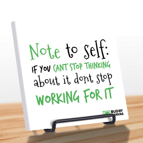 Don't Stop Working Quote - BuddyCanvas  Natural - 1