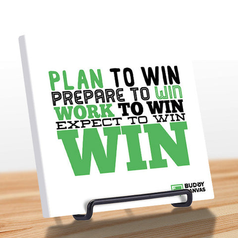 Plan To Win Quote - BuddyCanvas  Natural - 1