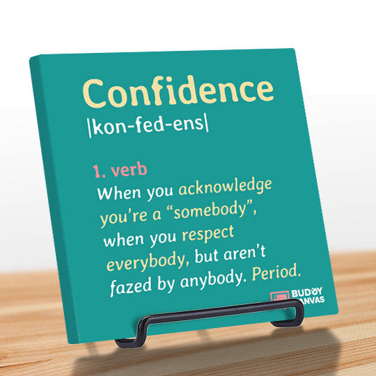 Definition of Confidence Quote - BuddyCanvas  Aqua - 8