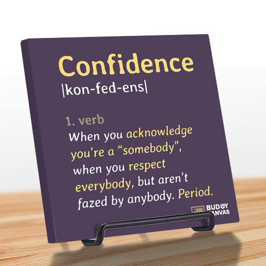 Definition of Confidence Quote - BuddyCanvas  Purple - 11